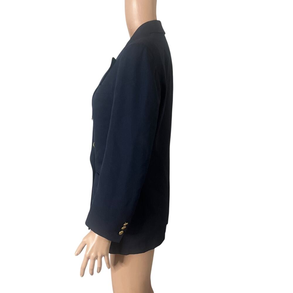 Freeberg Nordstrom Double-Breasted Blazer Womens Size 8 100% Wool - Picture 9 of 10